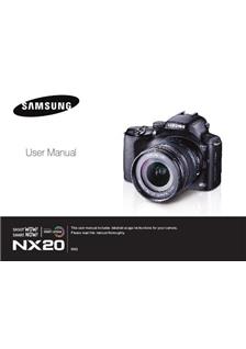 Samsung NX20 manual. Camera Instructions.